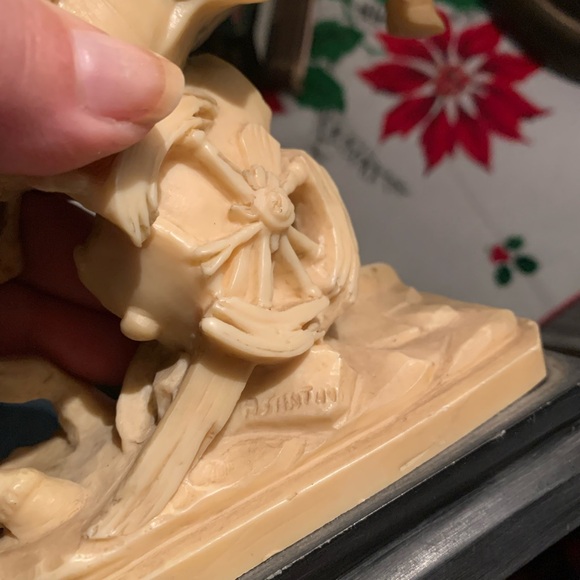 Vintage Italy sculpture Napoleon ivory alabaster bust - Picture 4 of 7